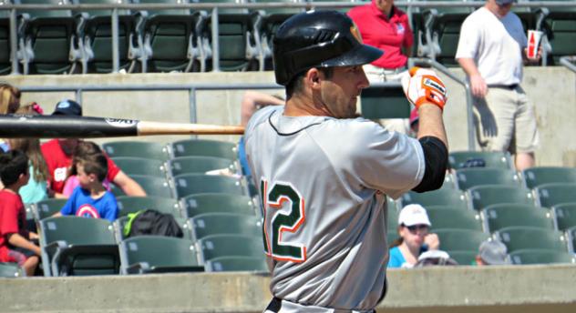 Dan Lyons Homers for the Long Island Ducks