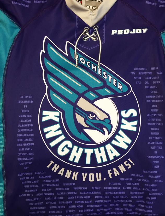 Rochester Knighthawks Fans Jersey