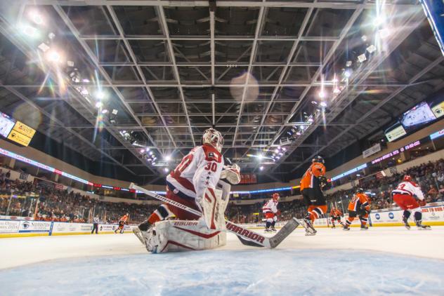 Allen Americans Goaltender Riley Gill vs. the Missouri Mavericks