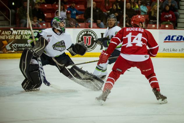 Bloomington Thunder Hayden Lavigne vs. the Dubuque Fighting Saints