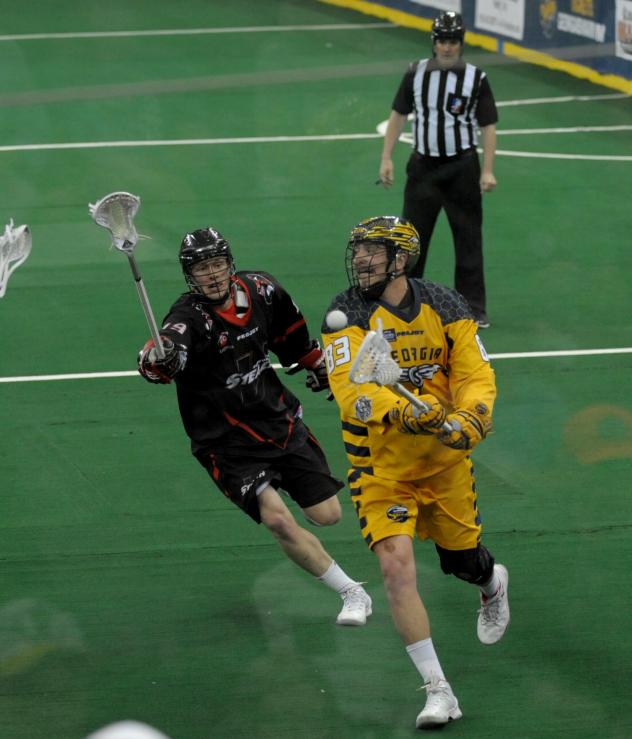 Georgia Swarm Forward Randy Staats vs. the Vancouver Stealth