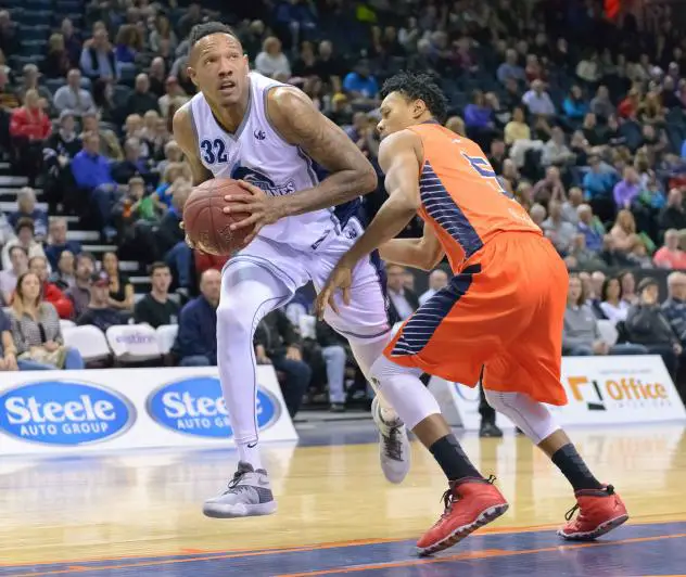 Halifax Hurricanes Forward Billy White	Eyes the Basket vs. the Island Storm