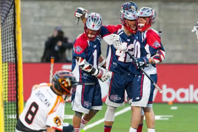 Boston Cannons Celebrate vs. the Rochester Rattlers