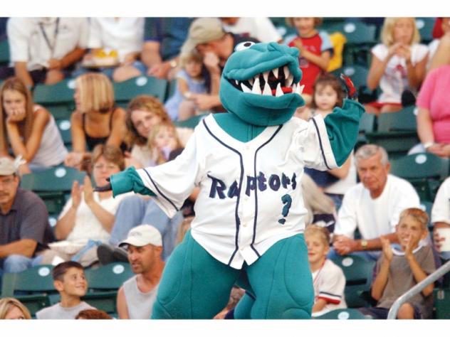 Ogden Raptors Mascot Oggie