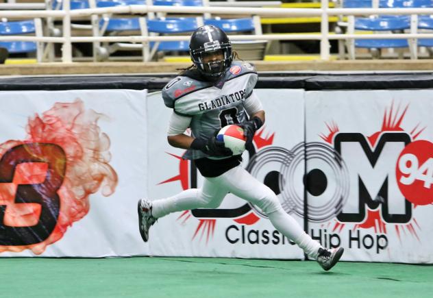 Duke City Gladiators WR Wello Davis Scores a Touchdown