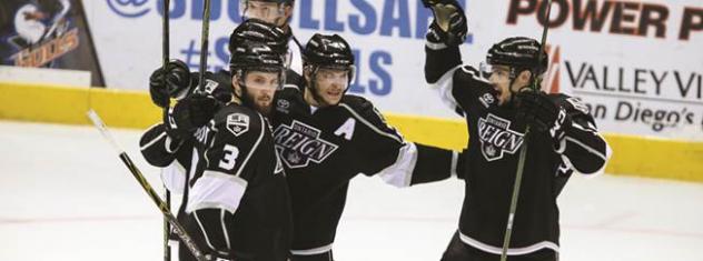 Ontario Reign Celebrate a Goal
