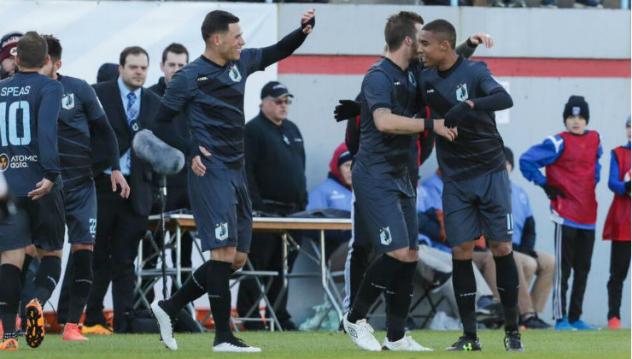 Minnesota United Celebrates a Goal