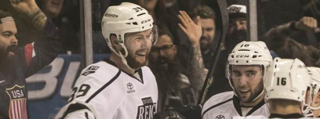 Ontario Reign all Smiles vs. the San Diego Gulls