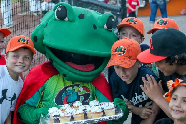 Green Bay Bullfrogs Mascot Jeremiah the Bullfrog