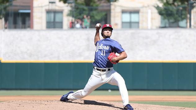 Pitcher Yu Darvish with the Frisco RoughRiders