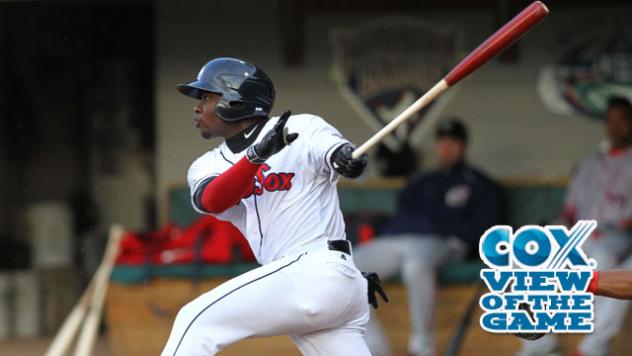 Rusney Castillo of the Pawtucket Red Sox