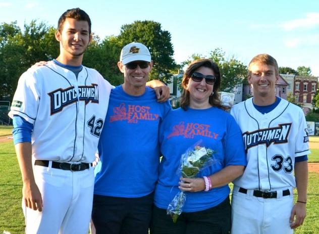 Albany Dutchmen and Host Family