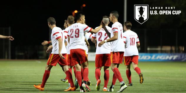 Arizona United Celebrates a Goal