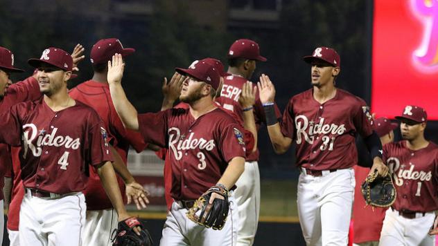 Frisco RoughRiders Celebrate a Win