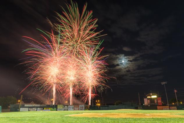 Fireworks after the Sioux Falls Canaries Game