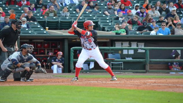 Seth Mejias-Brean of the Louisville Bats