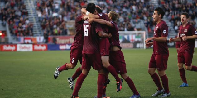 Sacramento Republic FC Celebrate a Goal vs. Liverpool FC U21s