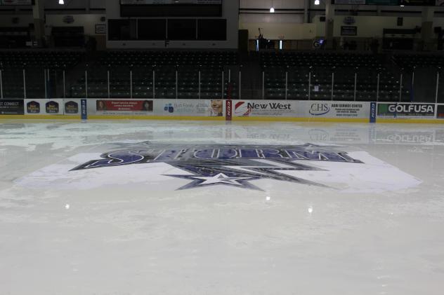 Tri-City Storm Logo at Center Ice