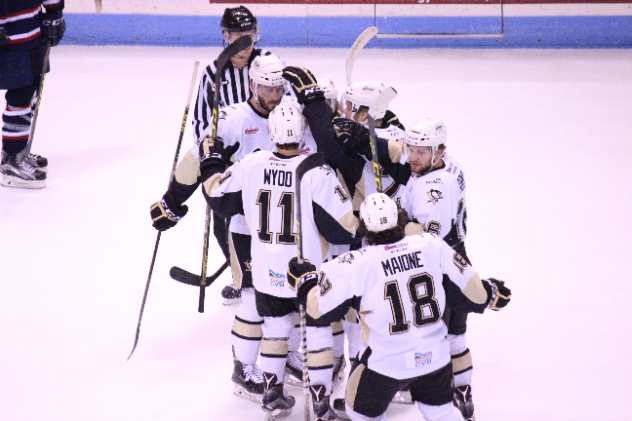 Wheeling Nailers Celebrate Overtime Win