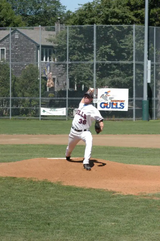 Daniel Wright with the Newport Gulls in 2012