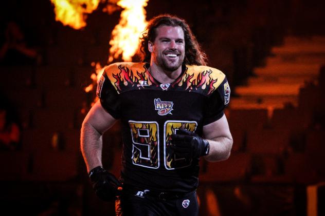 Defensive Lineman Logan Harrell with the LA KISS