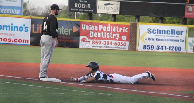 Andre Mercurio of the Florence Freedom Slides into Third