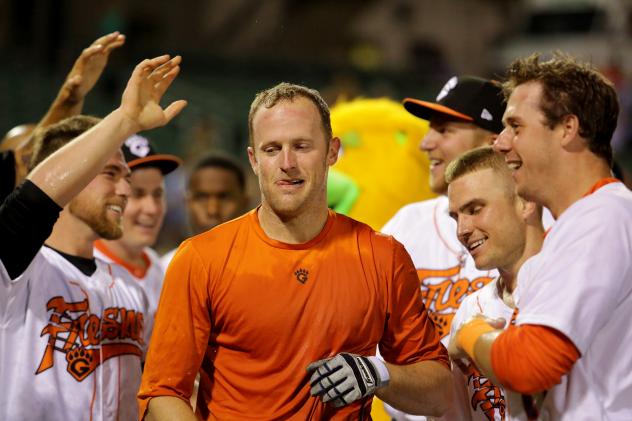 Danny Worth of the Fresno Grizzlies after his Walk-Off Grand Slam