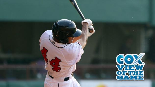 Justin Maxwell of the Pawtucket Red Sox