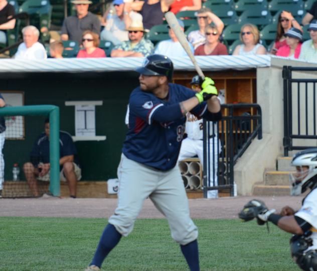 Aharon Eggleston of the Somerset Patriots