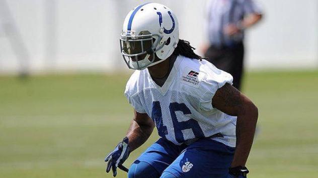 Tampa Bay Storm Defensive Back Qua Cox with the Indianapolis Colts