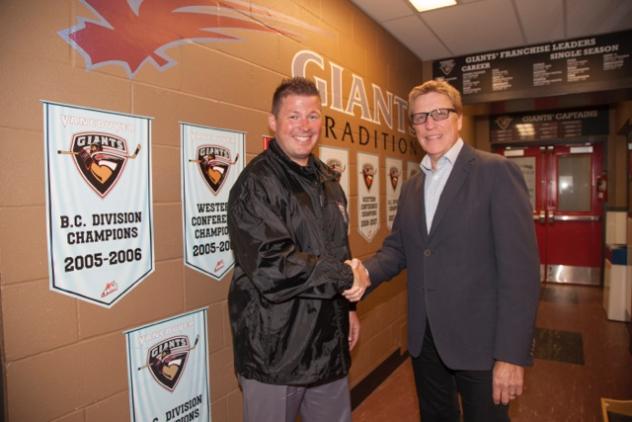 New Vancouver Giants Head Coach Jason McKee and General Manager Glen Hanlon