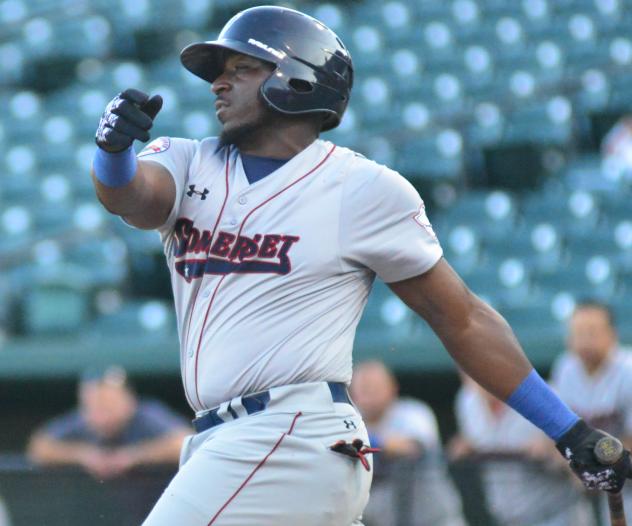 Trayvon Robinson of the Somerset Patriots