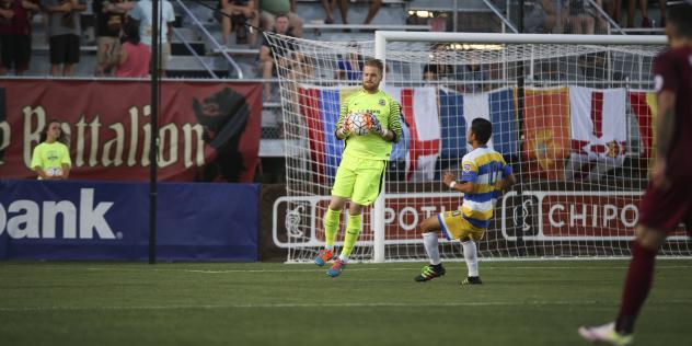 Sacramento Republic FC Stops a Kitsap Pumas Shot