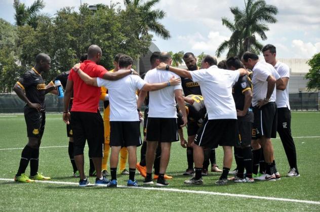 Fort Lauderdale Strikers Huddle