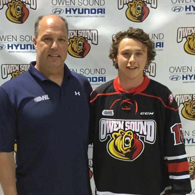 Owen Sound Attack Signee Aidan Dudas
