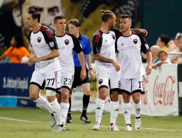 Ottawa Fury FC Celebrate Carl Haworth's Goal