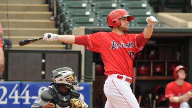 Scott Schebler of the Louisville Bats