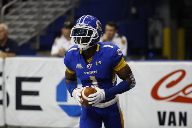 Tampa Bay Storm Wide Receiver T.T. Toliver