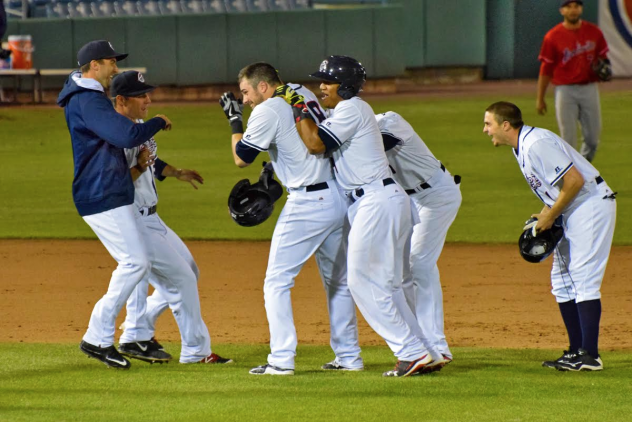 Syracuse Chiefs Celebrate Walk-Off Win