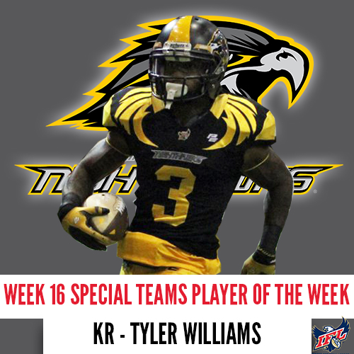 Wichita Falls Nighthawks KR Tyler Williams