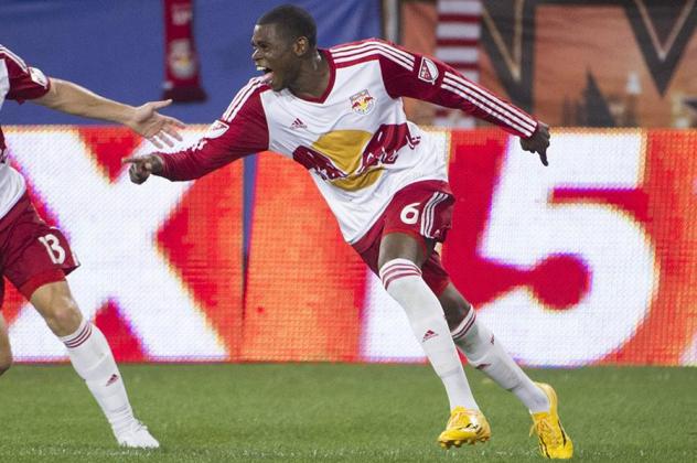 Defender Anthony Wallace with the New York Red Bulls