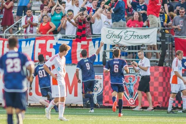 Indy Eleven Celebrate with Fans