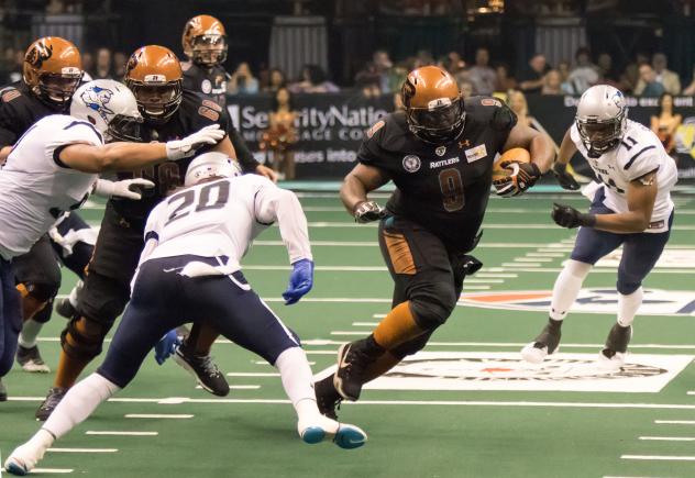 Mykel Benson of the Arizona Rattlers vs. the Portland Steel