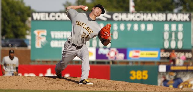 Tim Lincecum Pitching for the Salt Lake Bees