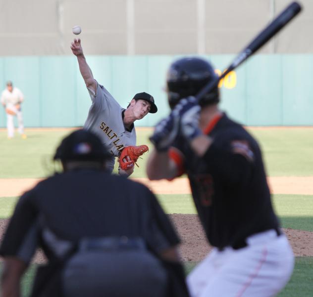 Tim Lincecum of the Salt Lake Bees Delivers vs. the Fresno Grizzlies