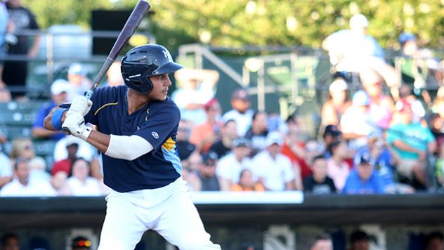 Gioskar Amaya of the Myrtle Beach Pelicans