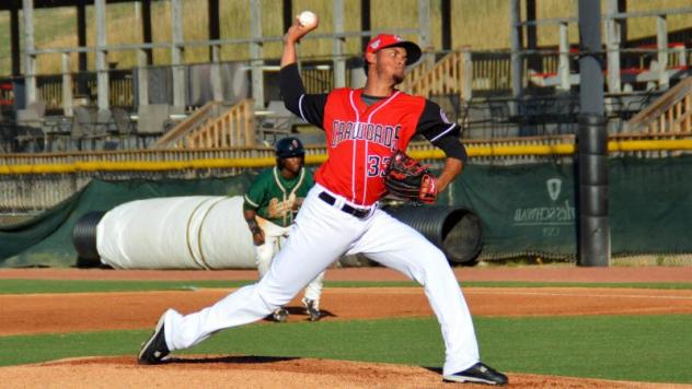 Hickory Crawdads Pitcher Jonathan Hernandez