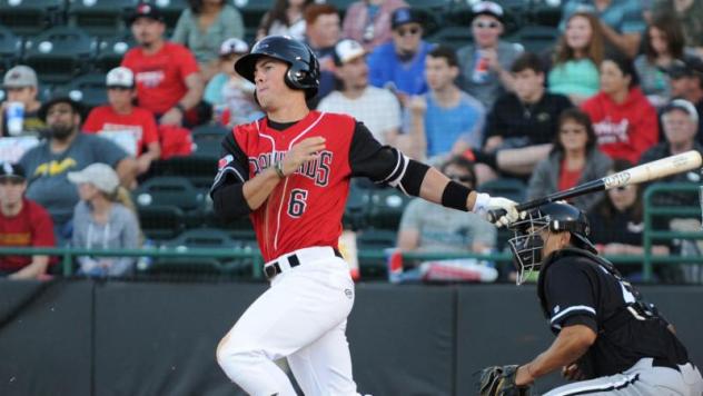Hickory Crawdads Shortstop Dylan Moore