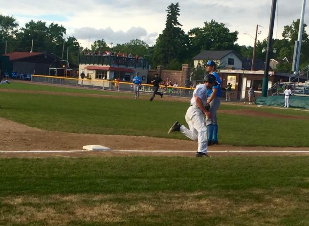 Wisconsin Woodchucks Round the Bases at Athletic Park