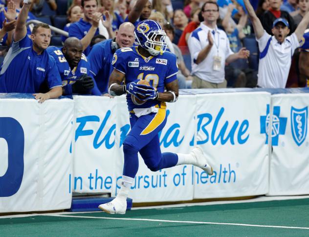 Tampa Bay Storm Wide Receiver and Kick Returner Michael Lindsey